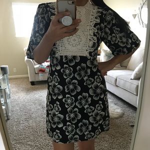 ZARA NWT Black/WhIte mini dress